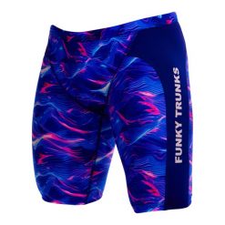 Spodenki do pływania Jammery Funky Trunks Rising Tide. Białe krótkie spodenki sportowe Funky Trunks, m, bez wzorów, z materiału. Za 219.00 zł.