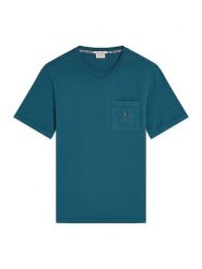 Scotch & Soda Koszulka w kolorze granatowym rozmiar: S. Niebieskie bezrękawniki Scotch & Soda, s, bez wzorów, z bawełny, bez kołnierzyka, bez ramiączek. Za 48.28 zł.