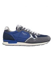 Pepe Jeans FOOTWEAR Sneakersy "Brit Serie" w kolorze szaro-niebieskim rozmiar: 42. Niebieskie buty sportowe casual Pepe Jeans FOOTWEAR, bez wzorów, z jeansu, bez zapięcia. Za 173.99 zł.