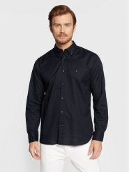 Tommy Hilfiger Koszula Core Flex Poplin MW0MW25035 Granatowy Regular Fit. Niebieskie koszule Tommy Hilfiger, m, bez wzorów, z bawełny, bez kołnierzyka, bez ramiączek. Za 239.99 zł.