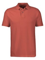 Lerros Koszulka polo w kolorze brązowo-czerwonym rozmiar: XL. Brązowe koszulki polo Lerros, xl, bez wzorów, z bawełny, bez kołnierzyka, bez ramiączek. Za 87.81 zł.