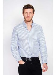 William de Faye Koszula w kolorze niebiesko-białym rozmiar: 50. Białe koszule William de Faye, bez wzorów, z bawełny, bez kołnierzyka, bez ramiączek. Za 143.99 zł.