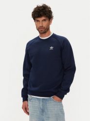 Adidas Bluza Trefoil Essentials IY4935 Granatowy Regular Fit. Niebieskie bluzy Adidas, m, bez wzorów, z bawełny, bez kaptura. Za 169.99 zł.
