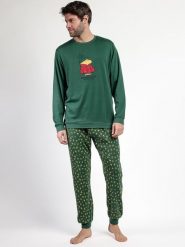 Peanuts Piżama "Peanuts" w kolorze zielonym rozmiar: S. Zielone piżamy Peanuts, s, bez wzorów, z bawełny, bez ramiączek. Za 165.99 zł.