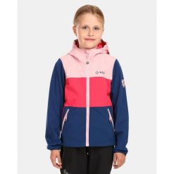 Giacca softshell da ragazza Kilpi RAVIA-J. Czerwone kurtki softshell Kilpi, bez wzorów, z softshellu, bez kaptura. Za 189.67 zł.