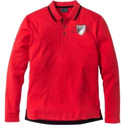Shirt polo z długim rękawem Regular Fit bonprix czerwony. Koszulki polo bonprix. Za 44.99 zł.