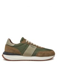 Pepe Jeans Sneakersy PMS60020 Khaki. Brązowe buty sportowe casual Pepe Jeans, bez wzorów, z jeansu, bez zapięcia. Za 289.99 zł.