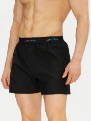 Calvin Klein Underwear Szorty piżamowe LV00NM2879 Czarny Regular Fit. Czarne szorty Calvin Klein Underwear, m, bez wzorów, z bawełny. Za 119.99 zł.