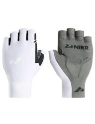 Rękawiczki rowerowe Zanier Race Pro. Białe rękawiczki Zanier, bez wzorów, z materiału. Za 134.99 zł.