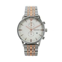 Zegarek Emporio Armani. Szare zegarki Emporio Armani, srebrne. Za 1,079.00 zł.