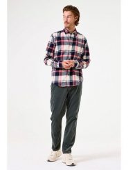 Garcia Koszula w kolorze kremowo-granatowo-czerwonym rozmiar: XL. Brązowe koszule Garcia, xl, bez wzorów, z bawełny, bez kołnierzyka, bez ramiączek. Za 123.95 zł.