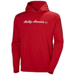 Bluza Helly Hansen Core Graphic. Czerwone bluzy Helly Hansen, m, bez wzorów, bez kaptura. Za 368.00 zł.