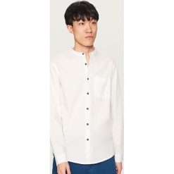 Koszula ze stójką slim fit - Biały. Koszule Reserved. Za 79.99 zł.