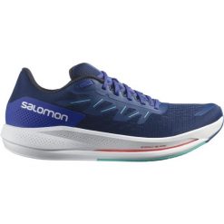 Buty do biegania męskie Salomon Spectur. Niebieskie buty do biegania Salomon, bez wzorów, z materiału, bez zapięcia, do biegania. Za 583.00 zł.