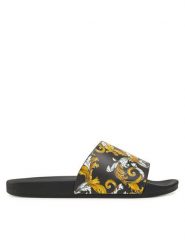 Versace Jeans Couture Klapki 78YA3SQ4 Czarny. Czarne klapki Versace Jeans Couture, z jeansu. Za 229.99 zł.