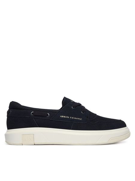 Armani Exchange Sneakersy XM002686 AF17369 ZB004 Granatowy. Niebieskie buty sportowe casual Armani Exchange, bez wzorów, ze skóry, bez zapięcia. Za 819.99 zł.