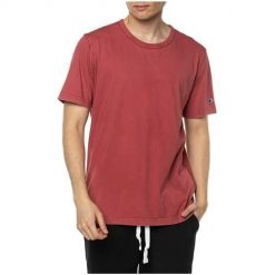 Koszulka sportowa męska Champion 217666RS051EHR. Czerwone t-shirty sportowe Champion, bez wzorów, bez ramiączek. Za 393.00 zł.