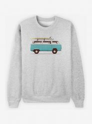 WOOOP Bluza "Blue Van" w kolorze szarym rozmiar: XXL. Szare bluzy Wooop, xxl, bez wzorów, z bawełny, bez kaptura. Za 104.89 zł.