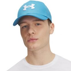 Czapka z daszkiem męska Under Armour Blitzing. Białe czapki z daszkiem Under Armour, bez wzorów. Za 107.16 zł.