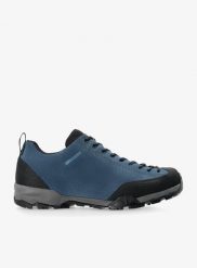 Buty turystyczne męskie Scarpa Mojito Trail GTX. Niebieskie buty turystyczne Scarpa, bez wzorów, z gore-texu, bez zapięcia, outdoorowe, gore-tex. Za 701.79 zł.