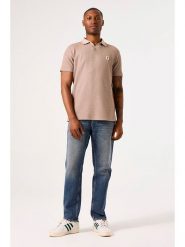 Garcia Koszulka polo w kolorze beżowym rozmiar: XXL. Brązowe koszulki polo Garcia, xxl, bez wzorów, bez kołnierzyka, bez ramiączek. Za 141.52 zł.