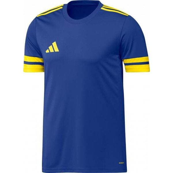 Adidas Sport Squa25 Jsy M Koszulka Dorosłych. Niebieskie t-shirty sportowe Adidas, bez wzorów, bez ramiączek, do piłki nożnej. Za 68.00 zł.