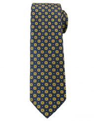 Casualowy Krawat Męski w Żółte Kółka -6,5cm- Chattier, Wielokolorowy. Żółte krawaty i muchy Chattier, bez wzorów, z tkaniny. Za 49.00 zł.