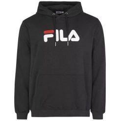 Fila Barumini Hoody, męska bluza. Czarne bluzy Fila, l, bez wzorów, z bawełny, z kapturem. Za 139.99 zł.