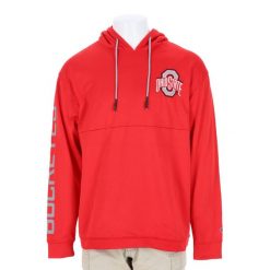 Second life - Bluza z kapturem mężczyźni NCAA Ohio State - Jak nowy. Czerwone bluzy Champion, m, bez wzorów, z kapturem. Za 127.76 zł.