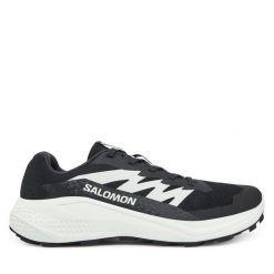Buty do biegania Salomon. Czarne buty do biegania Salomon, bez wzorów, bez zapięcia, do biegania. Za 319.99 zł.
