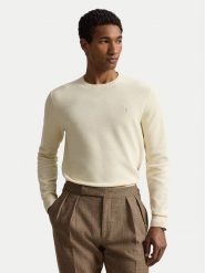 Polo Ralph Lauren Sweter 710918163527 Kremowy Regular Fit. Białe swetry rozpinane Polo Ralph Lauren, m, bez wzorów, z bawełny, bez kołnierzyka, bez ramiączek. Za 781.99 zł.
