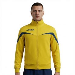 Ultralekka kurtka biegowa Mosca żółto-niebieska. Niebieskie kurtki Legea, m, bez wzorów, z poliesteru. W wyprzedaży za 88.00 zł.