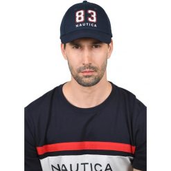 Czapka z daszkiem Nautica Mediterranean Strapback Cap. Niebieskie czapki z daszkiem Nautica, bez wzorów. Za 119.00 zł.