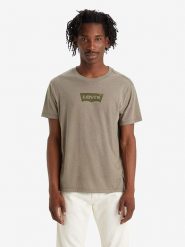 Levi´s Koszulka w kolorze beżowo-brązowym rozmiar: XS. Brązowe bezrękawniki s, bez wzorów, bez kołnierzyka, bez ramiączek. Za 52.67 zł.