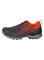 LOWA Buty trekkingowe "Zirrox GTX" w kolorze pomarańczowo-granatowym rozmiar: 42. Niebieskie buty trekkingowe Lowa, bez wzorów, z gore-texu, bez zapięcia. Za 304.99 zł.