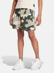 Adidas Szorty sportowe Seasonal Essentials Camouflage IV7382 Zielony Regular Fit. Zielone krótkie spodenki sportowe Adidas, l, bez wzorów, z bawełny. Za 139.99 zł.