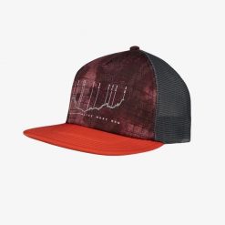 Czapka Buff Explore Trucker Cap. Czerwone czapki z daszkiem Buff, bez wzorów. W wyprzedaży za 97.44 zł.