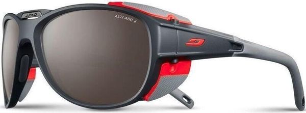 Okulary przeciwsłoneczne sportowe górskie Julbo EXPLORER 2.0 ALTI ARC 4. Czerwone okulary przeciwsłoneczne JULBO, pilot. Za 665.49 zł.