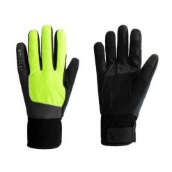 Rękawiczki sportowe unisex Rogelli Essentail Hi Vis wodoodporne. Czarne rękawiczki Rogelli, bez wzorów. Za 197.00 zł.