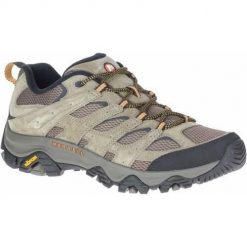 Buty trekkingowe męskie Merrell Moab 3. Brązowe trekkingi Merrell, bez wzorów, z gumy, bez zapięcia. Za 589.00 zł.