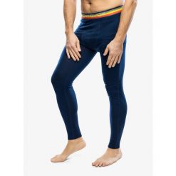 Legginsy termoaktywne męskie Ortovox 185 Rock N Wool Long Pants. Niebieskie bielizna termoaktywna ORTOVOX, m, bez wzorów, narciarskie. Za 365.99 zł.
