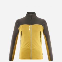 Kurtka polarowa męska MILLET M Fusion Grid Jkt Żółty. Żółte kurtki Millet, m, bez wzorów, z polaru, bez kaptura. Za 369.00 zł.