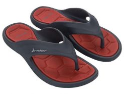 Buty klapki sportowe japonki męskie Rider Cape XVIII. Czerwone klapki Rider, z materiału. Za 129.00 zł.