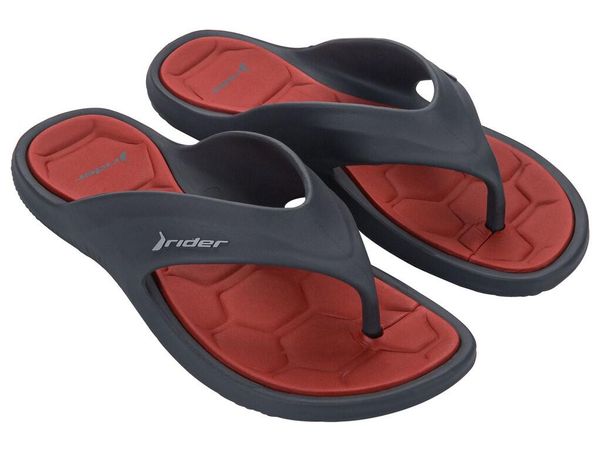 Buty klapki sportowe japonki męskie Rider Cape XVIII. Czerwone klapki Rider, z materiału. Za 94.99 zł.