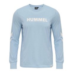 Koszulka z długim rękawem Hummel Legacy. Niebieskie koszulki z długim rękawem Hummel, xl, bez wzorów, bez ramiączek. Za 119.50 zł.