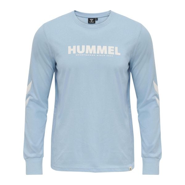 Koszulka z długim rękawem Hummel Legacy. Niebieskie koszulki z długim rękawem Hummel, xl, bez wzorów, bez ramiączek. Za 119.50 zł.