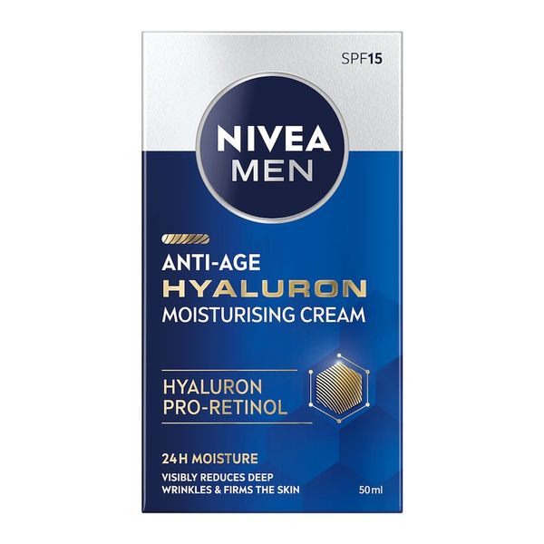 NIVEA NIVEW MEN Hyaluron Przeciwzmarszczkowy krem do twarzy dla mężczyzn Kremy do twarzy 50 ml. Kremy i balsamy Nivea. Za 83.39 zł.