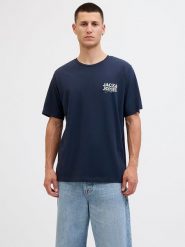 Jack & Jones Koszulka "Jjgeplas" w kolorze granatowym rozmiar: M. Niebieskie bezrękawniki Jack & Jones, m, bez wzorów, z bawełny, bez kołnierzyka, bez ramiączek. Za 48.39 zł.
