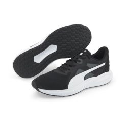 Buty do biegania męskie Puma Twitch. Czarne buty do biegania Puma, bez wzorów, z gumy, bez zapięcia, do biegania. Za 190.99 zł.