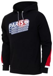 Bluza z kapturem PSG dla dorosłych. Czarne bluzy z kapturem PSG, m, bez wzorów, z bawełny, z kapturem. Za 259.99 zł.